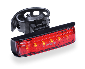 Water ResistanceIPX4-50/80mm Quick Mount AAA Battery BikeSpark Auto-Sensing Rear Light G4 for Cargo Carrier 50lm Super Bright LED Bike Tail Light with Large-Area Reflector 